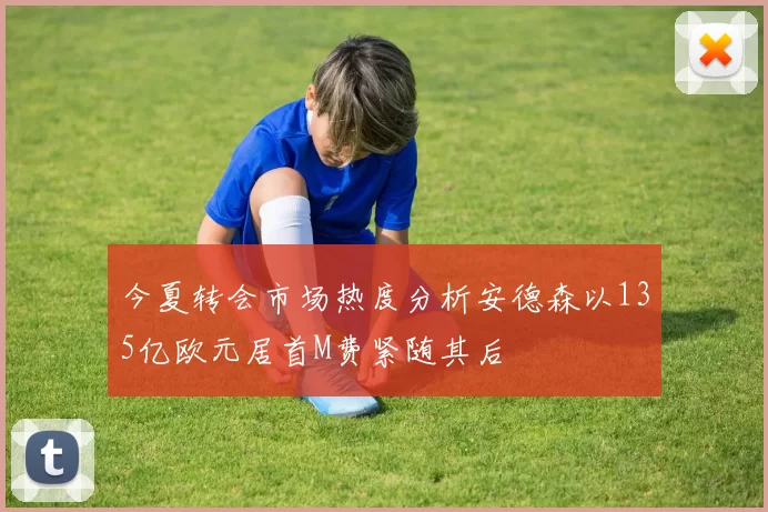 今夏转会市场热度分析安德森以135亿欧元居首M费紧随其后